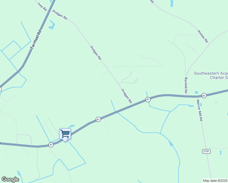 map of restaurants, bars, coffee shops, grocery stores, and more near 571 Pridgen Road in Lumberton