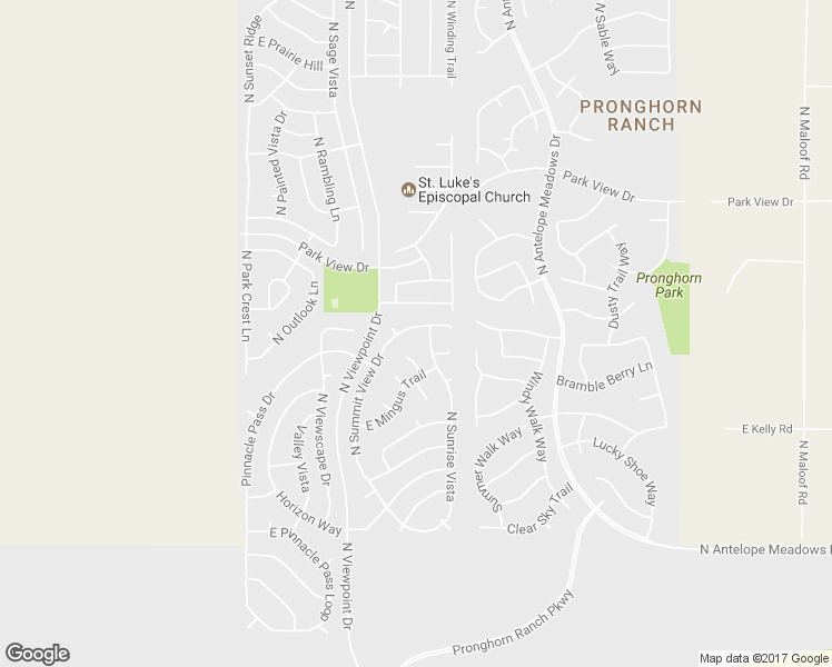 map of restaurants, bars, coffee shops, grocery stores, and more near 7443 North Summit View Drive in Prescott Valley