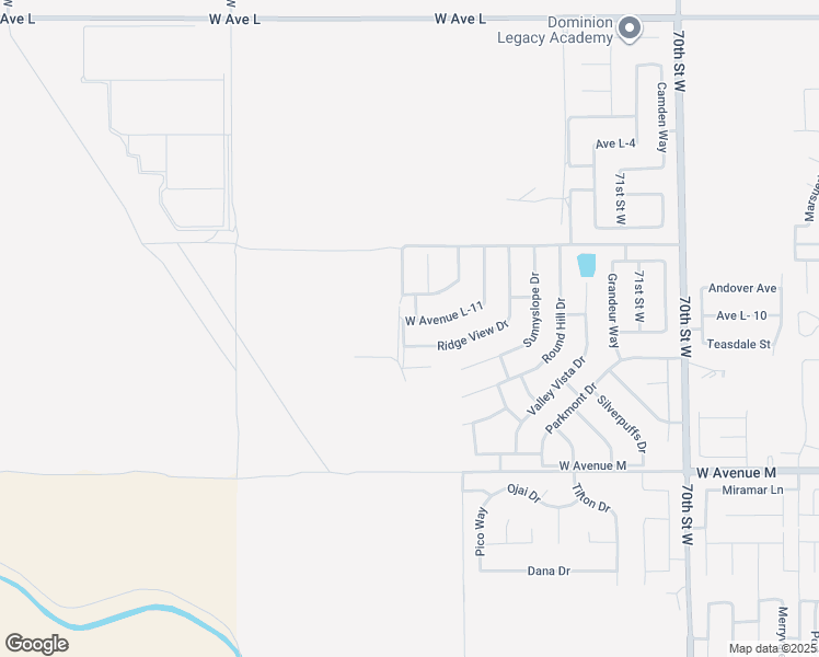 map of restaurants, bars, coffee shops, grocery stores, and more near 7556 West Avenue L-11 in Lancaster