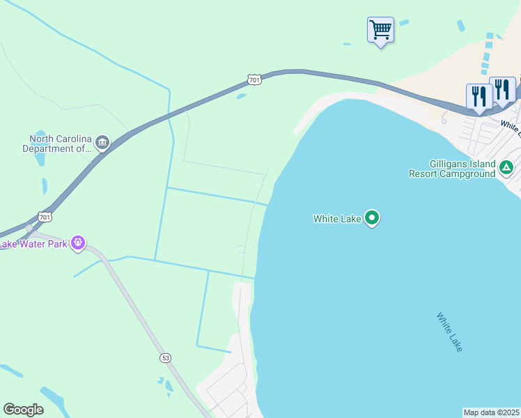 map of restaurants, bars, coffee shops, grocery stores, and more near 151 Turtle Cove Drive in Elizabethtown