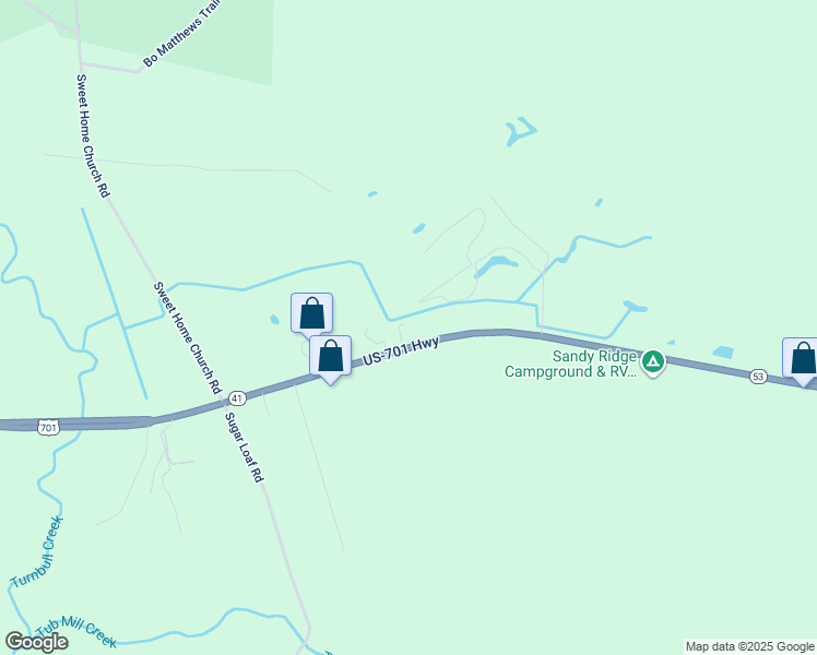 map of restaurants, bars, coffee shops, grocery stores, and more near 4155 U.S. 701 Highway in Elizabethtown