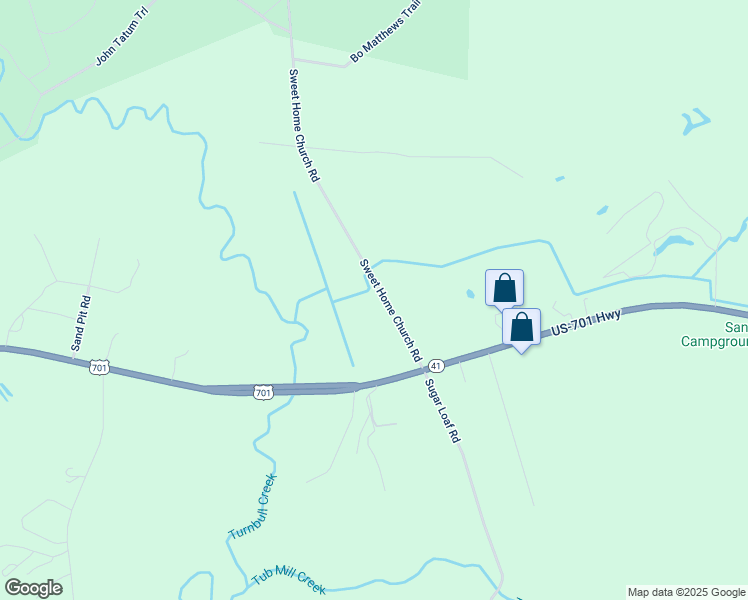 map of restaurants, bars, coffee shops, grocery stores, and more near 193 Sweet Home Church Road in Elizabethtown