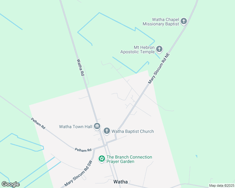 map of restaurants, bars, coffee shops, grocery stores, and more near Winter Cress Lane in Watha