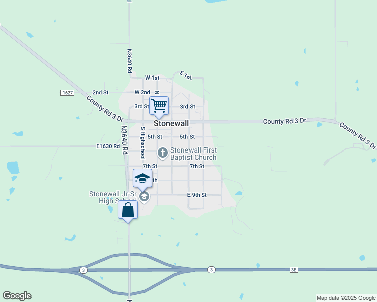 map of restaurants, bars, coffee shops, grocery stores, and more near in Stonewall