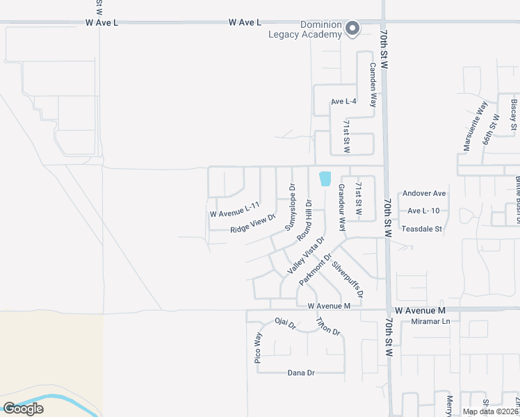 map of restaurants, bars, coffee shops, grocery stores, and more near 7342 West Avenue L-11 in Lancaster