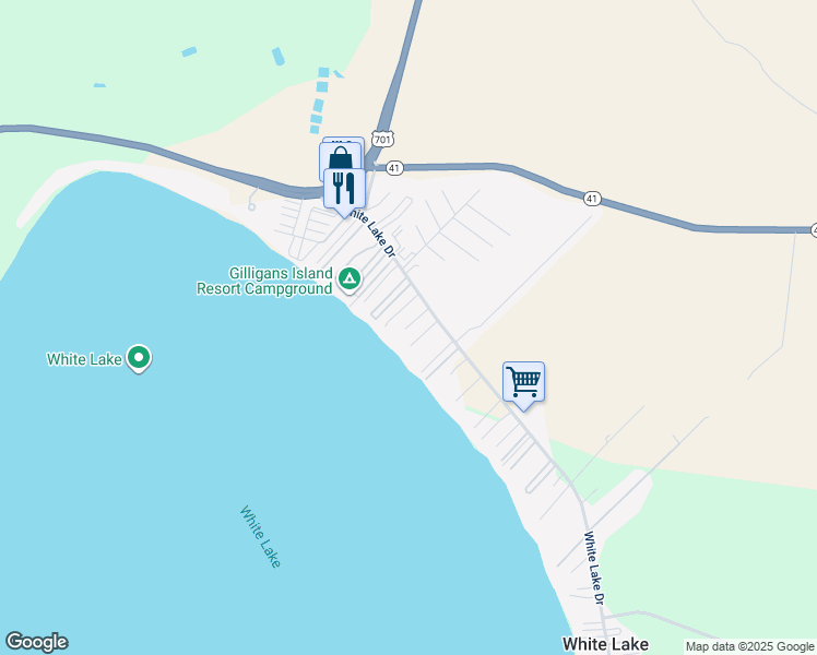 map of restaurants, bars, coffee shops, grocery stores, and more near 408 White Lake Drive in Elizabethtown