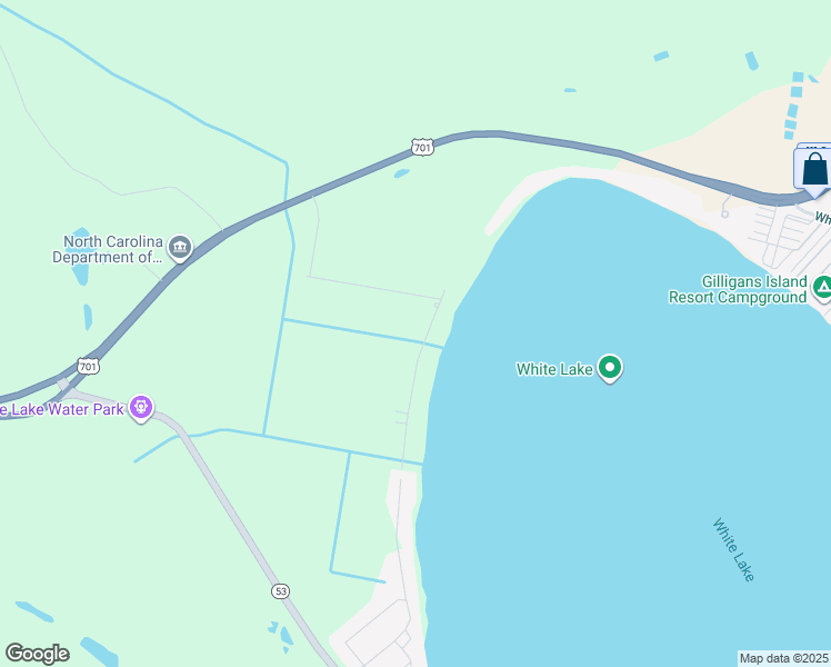 map of restaurants, bars, coffee shops, grocery stores, and more near Turtle Cove Drive in Robeson County