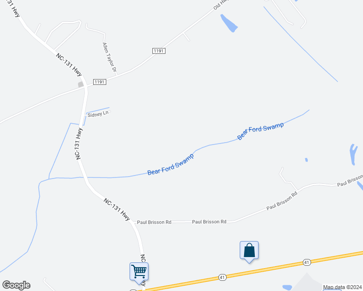 map of restaurants, bars, coffee shops, grocery stores, and more near 193 4th Street in Bladenboro