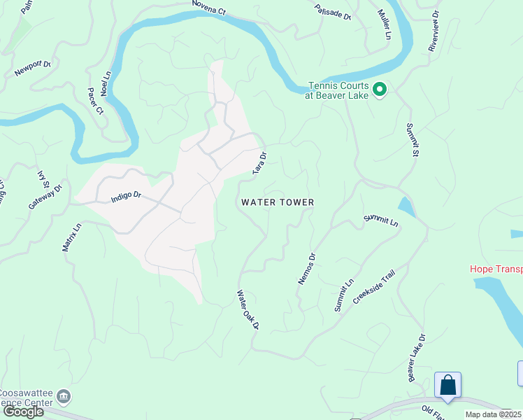 map of restaurants, bars, coffee shops, grocery stores, and more near 85 Water Tower Villa Circle in Ellijay