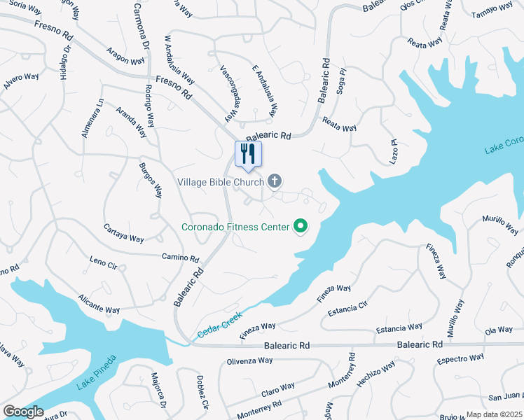 map of restaurants, bars, coffee shops, grocery stores, and more near 14 Orantes Place in Hot Springs Village