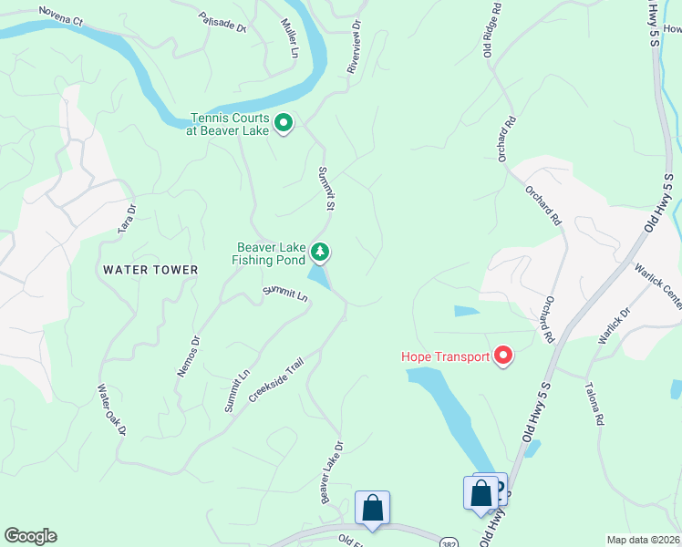 map of restaurants, bars, coffee shops, grocery stores, and more near 794 Beaver Lake Drive in Ellijay