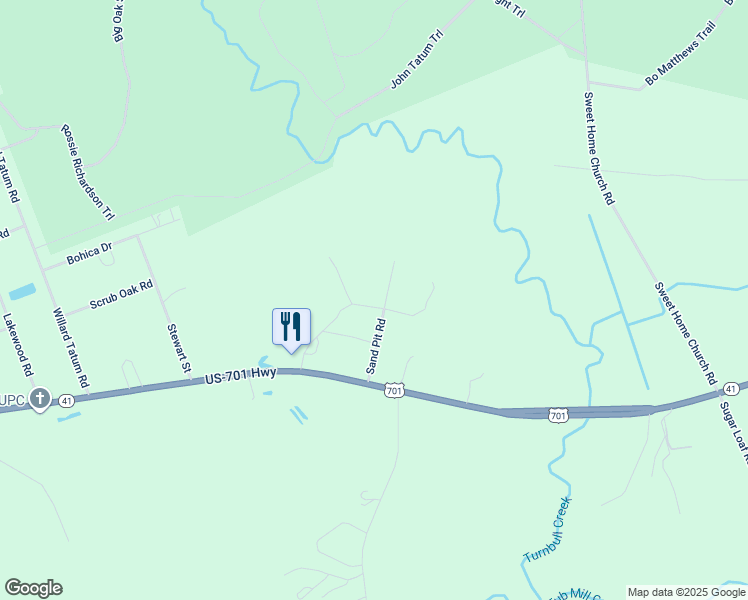 map of restaurants, bars, coffee shops, grocery stores, and more near 201 Sand Pit Road in Elizabethtown