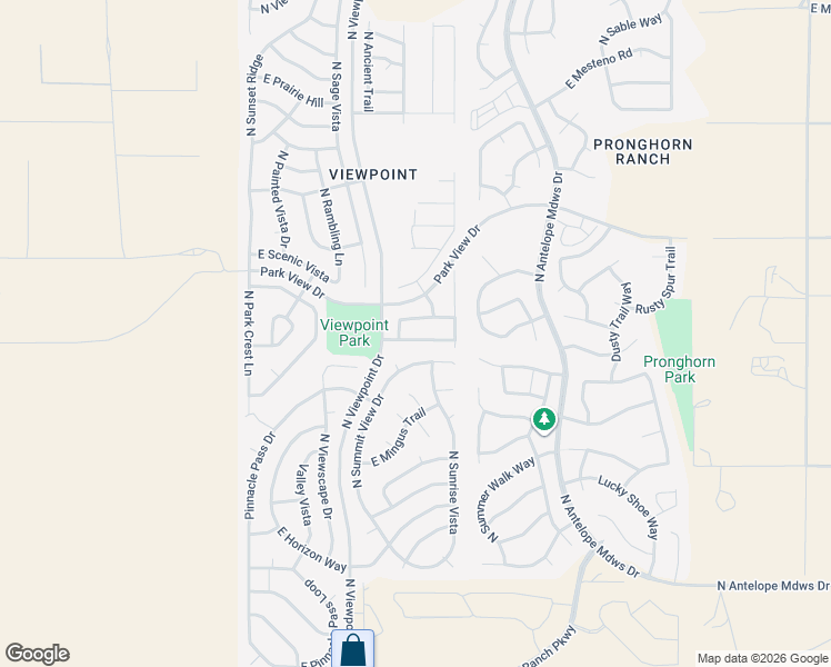 map of restaurants, bars, coffee shops, grocery stores, and more near 7407 East Mountain Drive in Prescott Valley