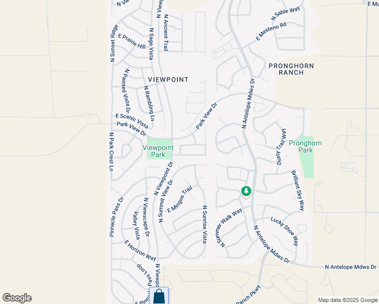 map of restaurants, bars, coffee shops, grocery stores, and more near 7410 East Plateau Ridge Road in Prescott Valley