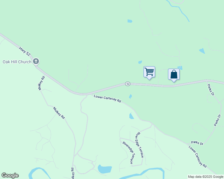 map of restaurants, bars, coffee shops, grocery stores, and more near 5198 Georgia 52 in Ellijay