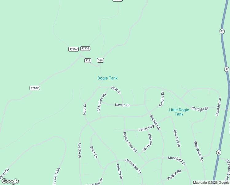 map of restaurants, bars, coffee shops, grocery stores, and more near 3259 Hopi Drive in Happy Jack