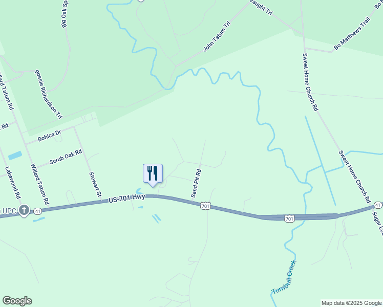 map of restaurants, bars, coffee shops, grocery stores, and more near 53 Sand Pit Road in Elizabethtown