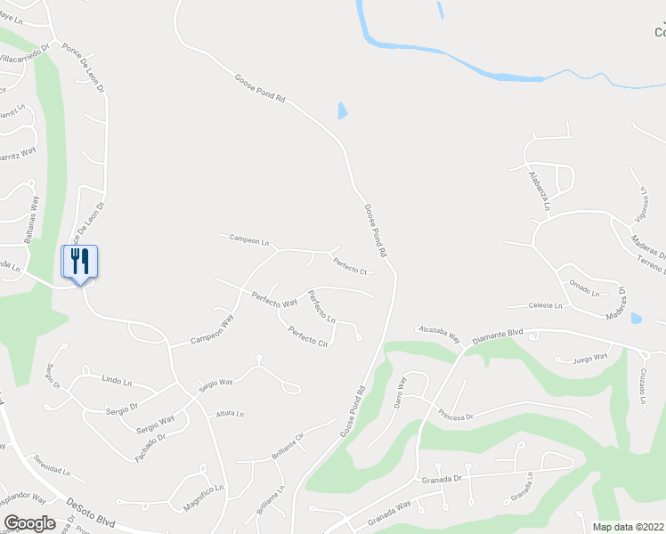 map of restaurants, bars, coffee shops, grocery stores, and more near 4 Perfecto Court in Hot Springs Village