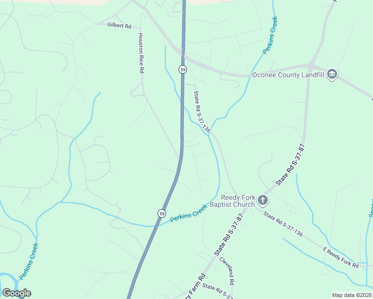 map of restaurants, bars, coffee shops, grocery stores, and more near 201 Tokeena Road in Seneca