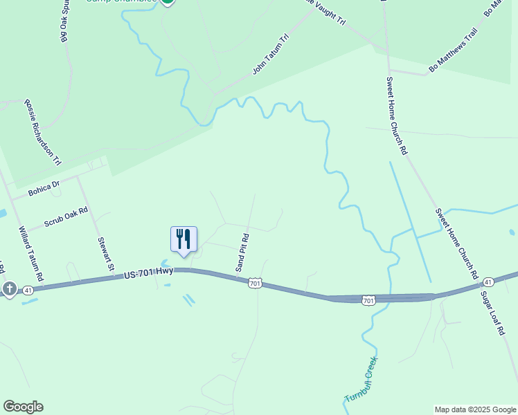 map of restaurants, bars, coffee shops, grocery stores, and more near 258 Sand Pit Road in Elizabethtown