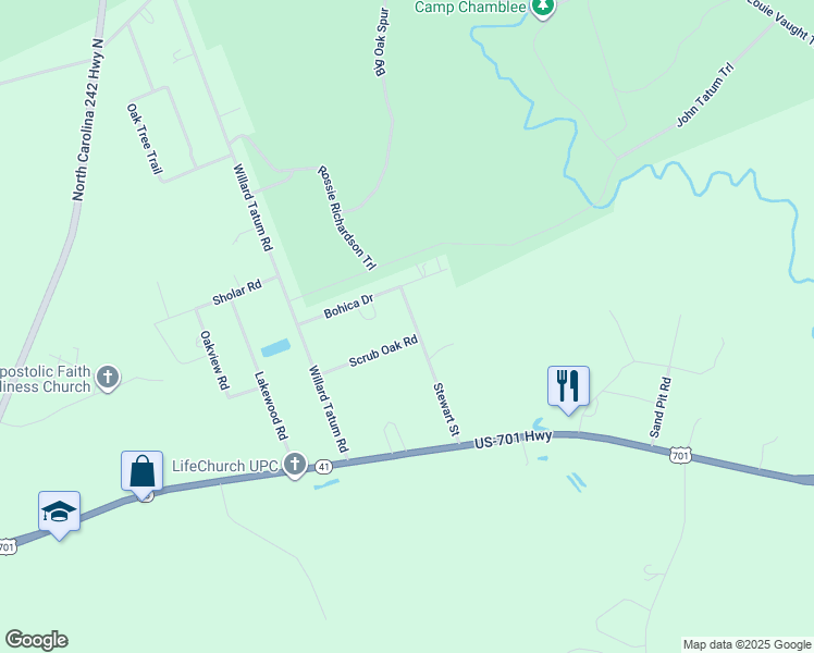 map of restaurants, bars, coffee shops, grocery stores, and more near 281 Scrub Oak Road in Elizabethtown