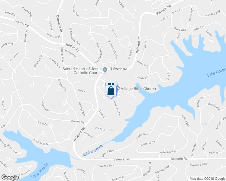 map of restaurants, bars, coffee shops, grocery stores, and more near 5 Tudela Place in Hot Springs Village