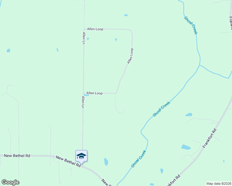 map of restaurants, bars, coffee shops, grocery stores, and more near 482 Allen Loop in Tuscumbia