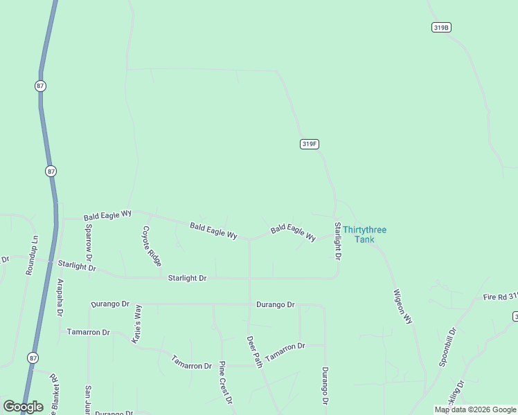 map of restaurants, bars, coffee shops, grocery stores, and more near 2965 Eagle Ridge Circle in Happy Jack