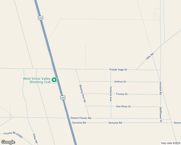 map of restaurants, bars, coffee shops, grocery stores, and more near 10723 Purple Sage Street in Adelanto