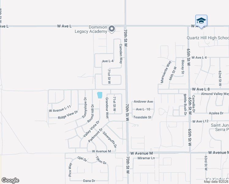 map of restaurants, bars, coffee shops, grocery stores, and more near 7041 L 9 West Avenue in Lancaster