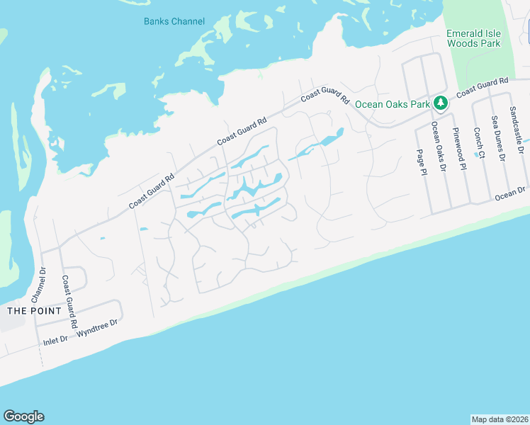 map of restaurants, bars, coffee shops, grocery stores, and more near 253 Sanddollar Ct in Emerald Isle