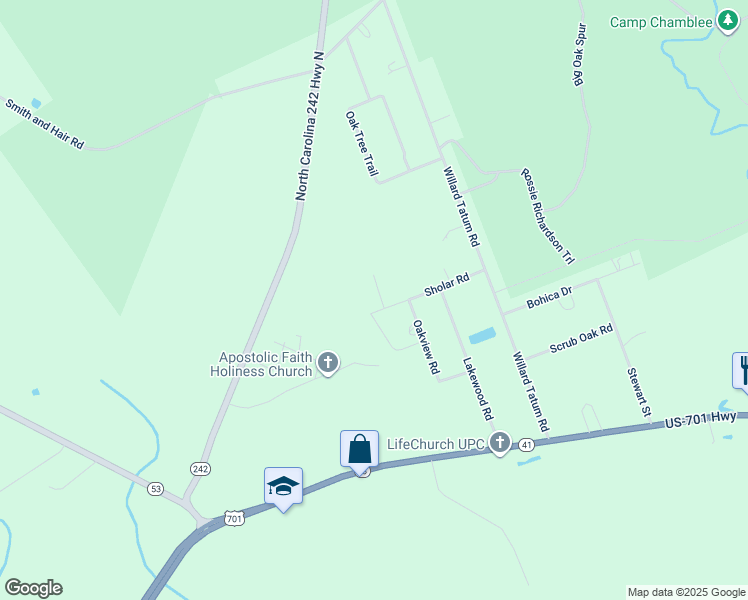 map of restaurants, bars, coffee shops, grocery stores, and more near 27 Buddys Drive in Elizabethtown