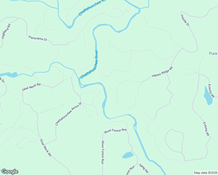 map of restaurants, bars, coffee shops, grocery stores, and more near 505 River Ridge Road in Clarkesville