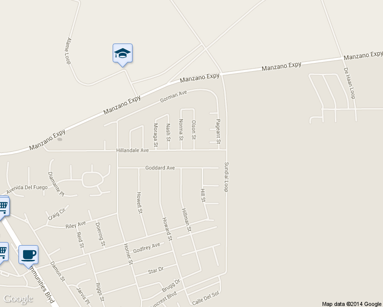 map of restaurants, bars, coffee shops, grocery stores, and more near 331 Hillandale Avenue in Belen