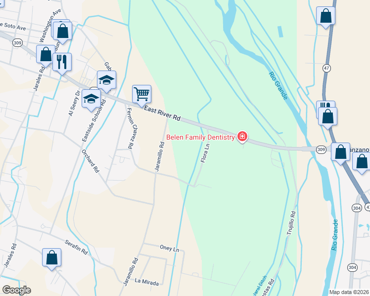 map of restaurants, bars, coffee shops, grocery stores, and more near in Jarales