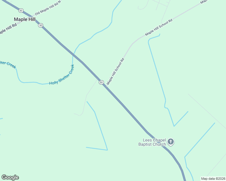 map of restaurants, bars, coffee shops, grocery stores, and more near 6845 North Carolina 50 in Maple Hill