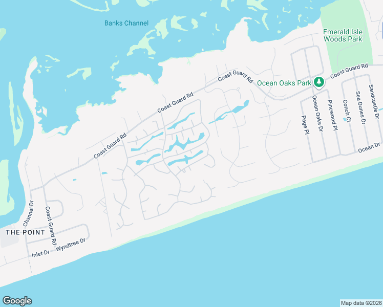map of restaurants, bars, coffee shops, grocery stores, and more near 253 Sanddollar Ct in Emerald Isle