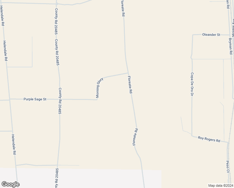 map of restaurants, bars, coffee shops, grocery stores, and more near Marigold Street in San Bernardino County