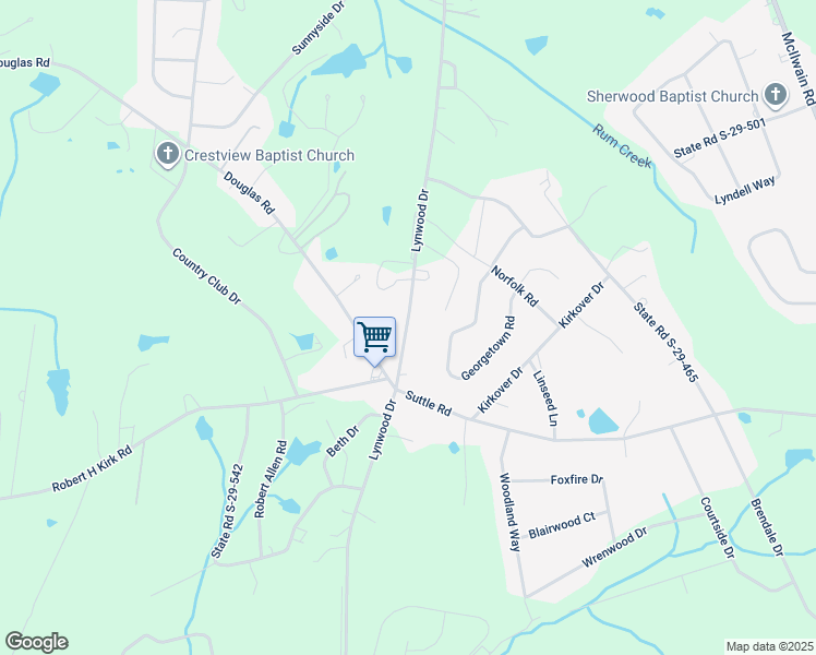 map of restaurants, bars, coffee shops, grocery stores, and more near 2763 Lynwood Drive in Lancaster