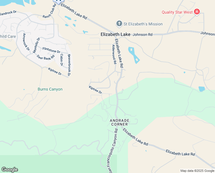 map of restaurants, bars, coffee shops, grocery stores, and more near 14315 Joshua Tree Drive in Lake Hughes