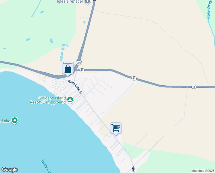 map of restaurants, bars, coffee shops, grocery stores, and more near Gum Street in Bladenboro