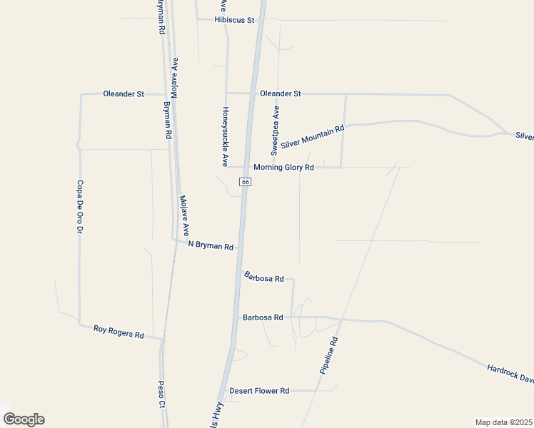map of restaurants, bars, coffee shops, grocery stores, and more near 22175 National Trails Highway in Oro Grande