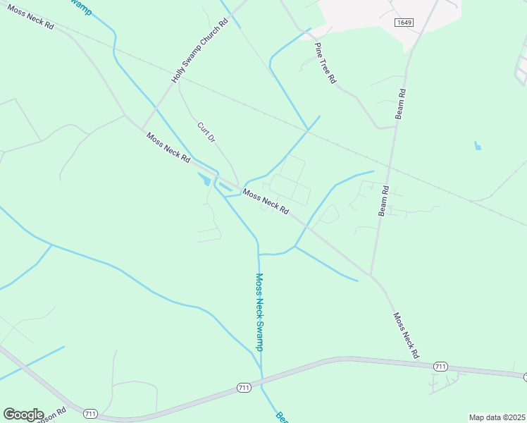 map of restaurants, bars, coffee shops, grocery stores, and more near 801 Moss Neck Road in Lumberton