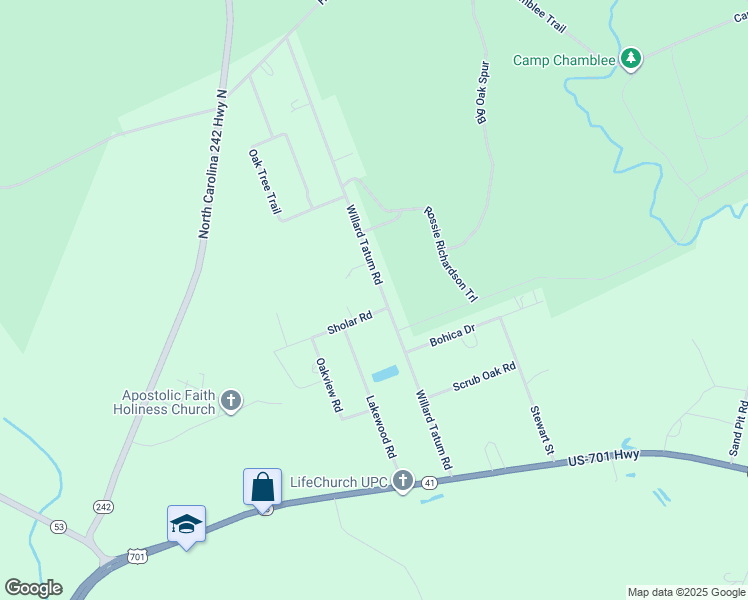 map of restaurants, bars, coffee shops, grocery stores, and more near 495 Willard Tatum Road in Elizabethtown
