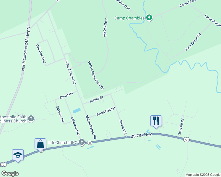 map of restaurants, bars, coffee shops, grocery stores, and more near 249 Bohica Drive in Elizabethtown