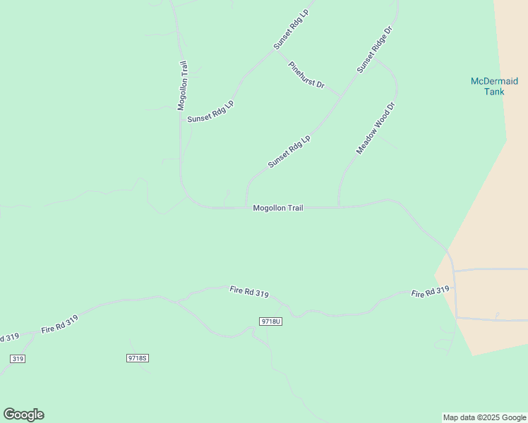 map of restaurants, bars, coffee shops, grocery stores, and more near 8202 Mogollon Trail in Happy Jack