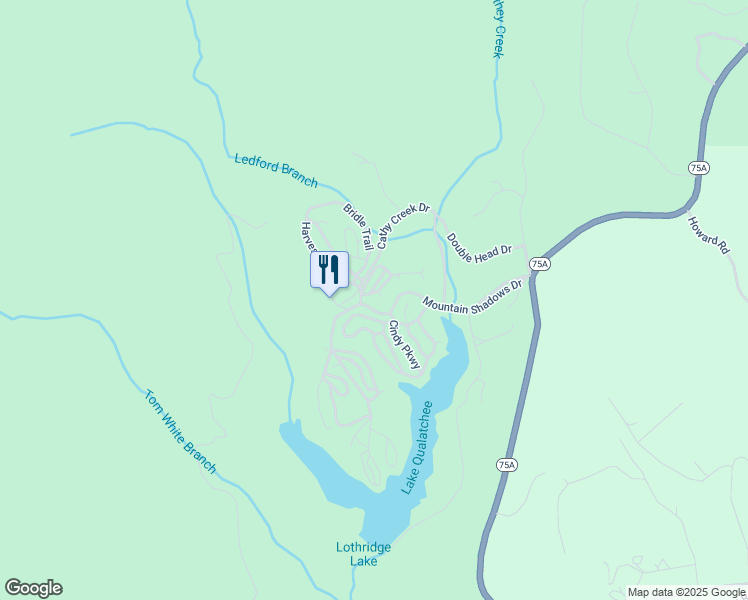 map of restaurants, bars, coffee shops, grocery stores, and more near 36 Nob Hill Ridge in Cleveland