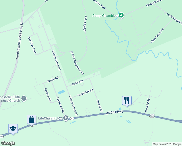map of restaurants, bars, coffee shops, grocery stores, and more near 265 Bohica Drive in Elizabethtown