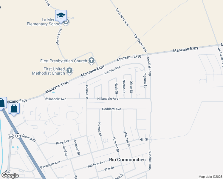 map of restaurants, bars, coffee shops, grocery stores, and more near 87 Moraga Street in Belen