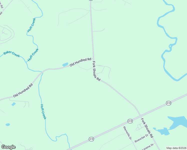 map of restaurants, bars, coffee shops, grocery stores, and more near 3583 Fork Shoals Road in Simpsonville